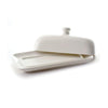 Norpro White Porcelain Butter Dish with Lid White